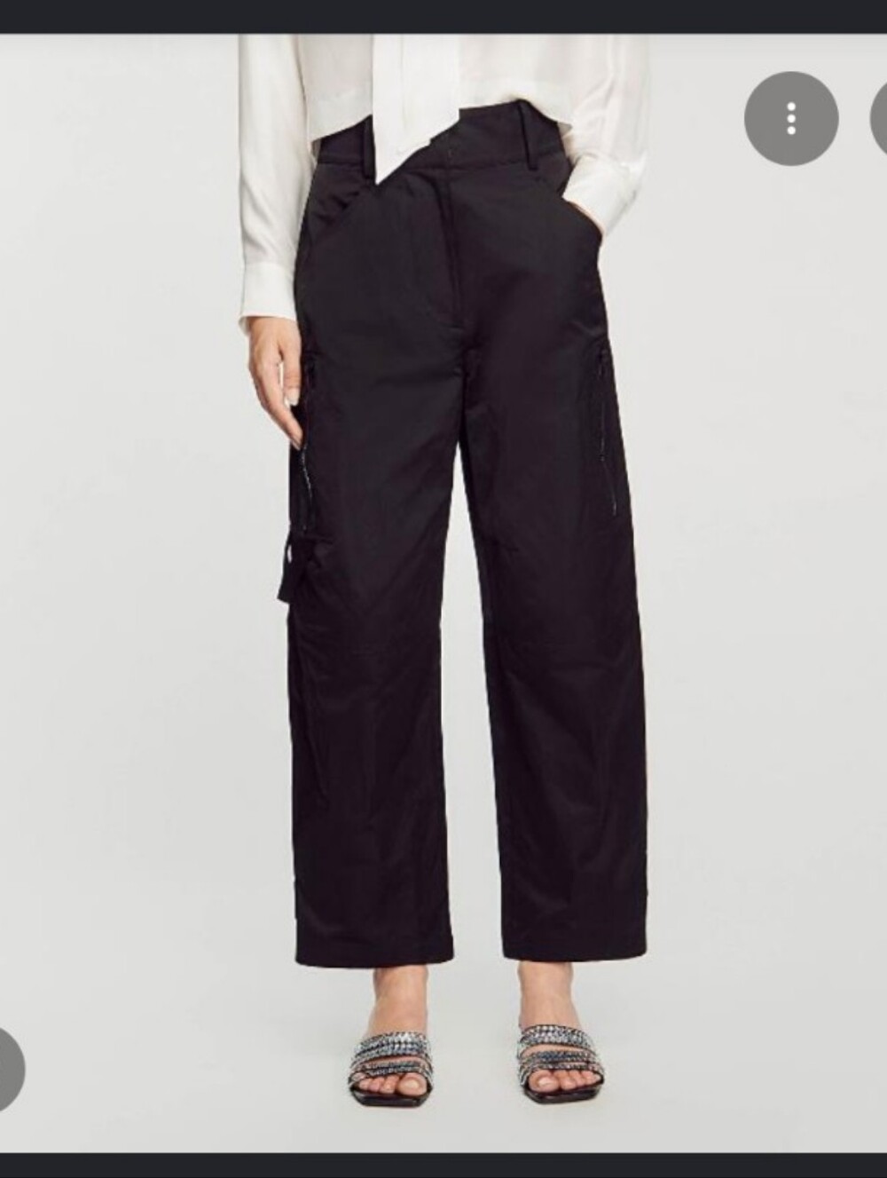 Sandro Cargo Utility Ankle Pants 36 - Picture 1 of 13